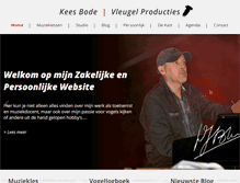 Tablet Screenshot of keesbode.nl